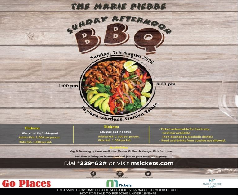 Welcome To The Marie Pierre Sunday BBQ 7th August 2022 Edition